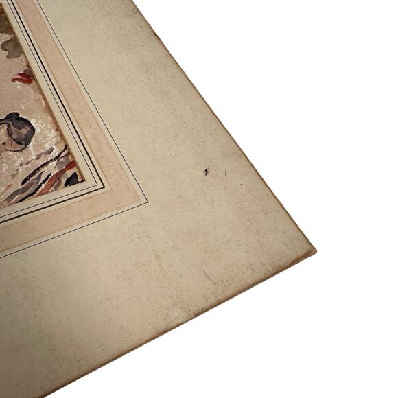 Vtg Berthe Morisot Young Woman Dreaming Portrait Study of Jeanne Pontillon Print - Picture 9 of 9